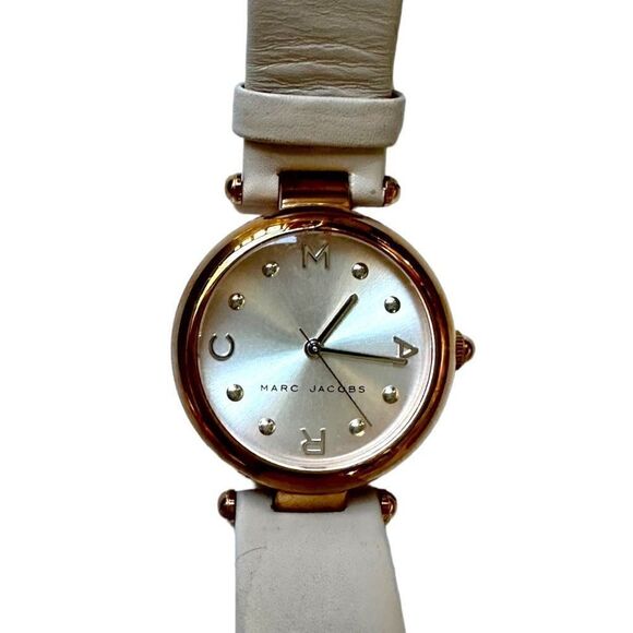 MARC BY MARC JACOBS MBM1464 Analog Rose Gold Tone Dial Blush Pink Round Face and - Picture 2 of 13